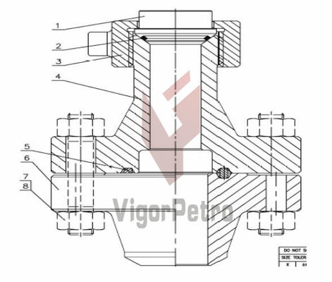 Китай Фланц быстрого высвобождения DN50mm RTJ типа PN1.6 Мpa (Full Bore), фланц адаптера 2" 150LB x 2" фиг. 1502 Женщина x розетка поставщик