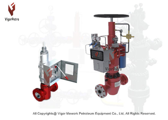 Китай Клапан безопасности поверхности 7 1/16 "x 6 3/8" с просверлением 5000 PSI, самостоятельный с гидравлическим приводом и системой ESD API 6A H2S поставщик