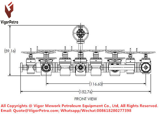 Китай СБОРОЧНАЯ ЕДИНИЦА ЗАГЛУШКИ API 16C. 3 1/16"-15K X 3 1/16"-10K PSI Р.Р. ОБСЛУЖИВАНИЕ H2S, NACE MR-0175 поставщик