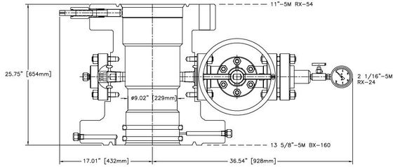 Китай СБОРОЧНАЯ ТРУБНАЯ КАШКА, ФЛАНЕЦ 13-5/8" 5M НИЖНИЙ X ФЛАНЕЦ 11" 5M ВЕРХНИЙ поставщик