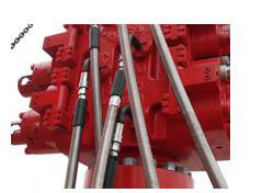 Вибраторный шланг 7500 PSI,TP 11250, 4" ID 5"OD, 13FT длинный, 5" 1502 мужской подшипник +5" 1502 нож конец поставщик