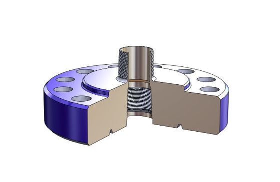 РЕЗЬБОВЫЙ ФЛАНЦЕВЫЙ АДАПТЕР (переходник для трубной головки) 7-1/16 дюйма 3000PSI X 2-7/8 дюйма EU PIN X BOX, AISI 4130 поставщик