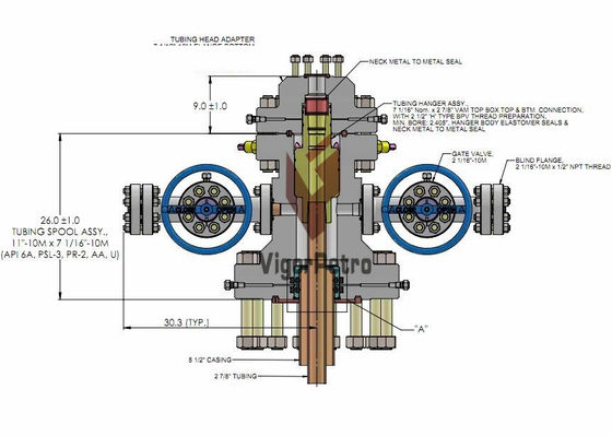 X-Bushing Assy, 7" x 5.1/2" CSG для API 6A Шпули для головки труб поставщик