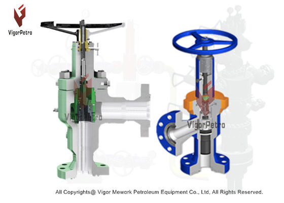 Ручной дроссельный клапан 3-1/8" 5000PSI RTJ X 4-1/16" 5000PSI RTJ УГЛОВОЙ ДРОССЕЛЬ С ВНЕШНЕЙ ГИЛЬЗОЙ поставщик