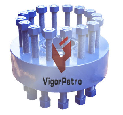 Двойной адаптерный фланец с шипами (DSA) 13 5/8" 15K (15000 PSI) x 13-5/8" 5K (5000 PSI) с прокладками, шпильками и гайками поставщик