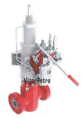 Клапан безопасности поверхности 4-1/16" (4.06") 3000PSI Самостоятельный с гидравлическим приводом и системой ESD API6A H2S поставщик