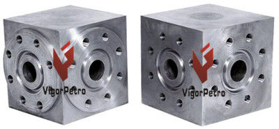 Шестиходовая крестовина (2) 5 1/8 дюйма, 15 000 фунтов на квадратный дюйм x (4) 3 1/16 дюйма, 5 000 фунтов на квадратный дюйм PR2, PSL3, KU., со шпилькой и гайками. поставщик