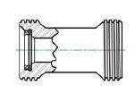 Интегральный кроссоверный адаптер, 5 " FIG 1502 FEMALE SUB X 2 " FIG 1502 FEMALE SUB поставщик