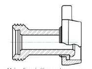 Интегральный кроссоверный адаптер, 5 " фиг 1502 мужской суб х 2 " фиг 1502 женский суб c/w LUG NUT поставщик