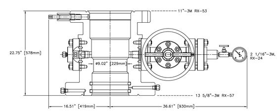 ТРУБНАЯ КАМЕРА, ФЛАНЕЦ 13-5/8" 3M СНИЗУ X ФЛАНЕЦ 11" 3M СВЕРХУ поставщик